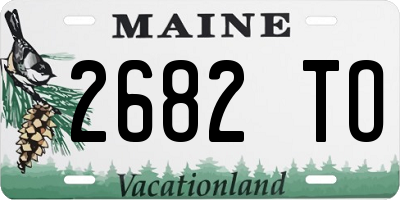 ME license plate 2682TO