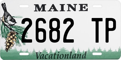 ME license plate 2682TP