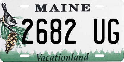 ME license plate 2682UG