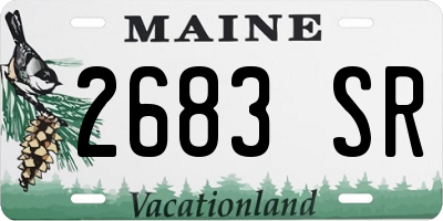 ME license plate 2683SR