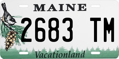 ME license plate 2683TM