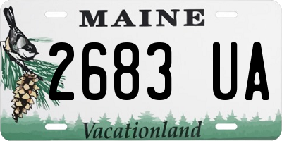 ME license plate 2683UA