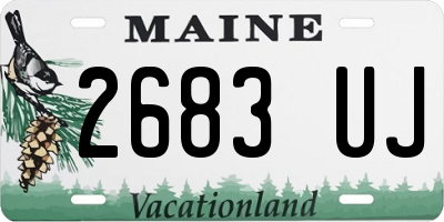 ME license plate 2683UJ