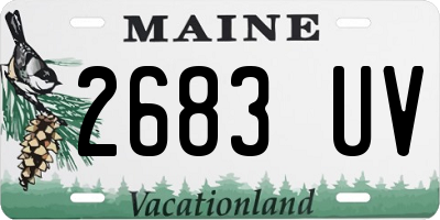 ME license plate 2683UV