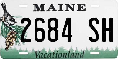 ME license plate 2684SH