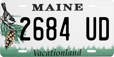 ME license plate 2684UD