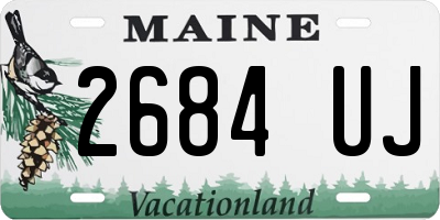 ME license plate 2684UJ