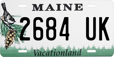 ME license plate 2684UK