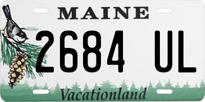 ME license plate 2684UL