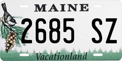 ME license plate 2685SZ