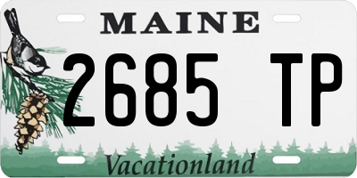 ME license plate 2685TP