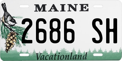 ME license plate 2686SH