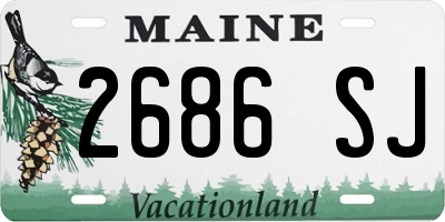ME license plate 2686SJ