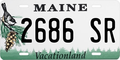 ME license plate 2686SR
