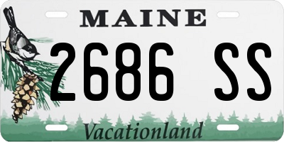 ME license plate 2686SS