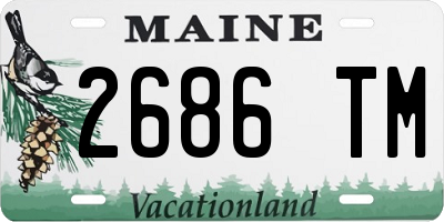 ME license plate 2686TM