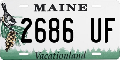 ME license plate 2686UF