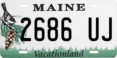 ME license plate 2686UJ