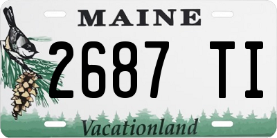 ME license plate 2687TI