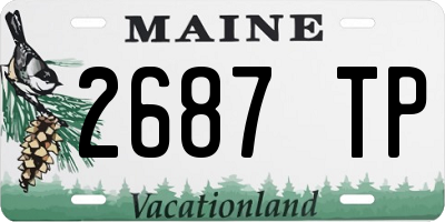 ME license plate 2687TP