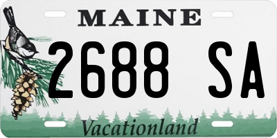 ME license plate 2688SA