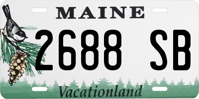 ME license plate 2688SB