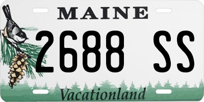 ME license plate 2688SS