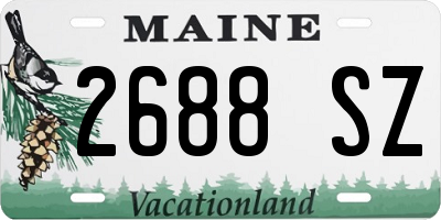 ME license plate 2688SZ