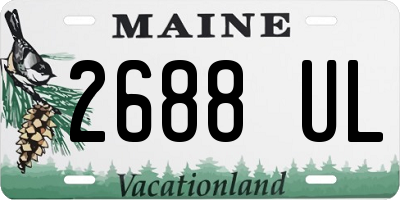 ME license plate 2688UL