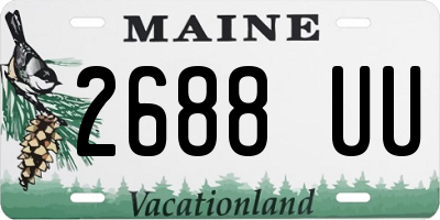 ME license plate 2688UU