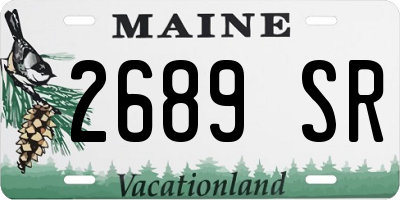 ME license plate 2689SR