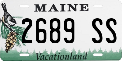 ME license plate 2689SS