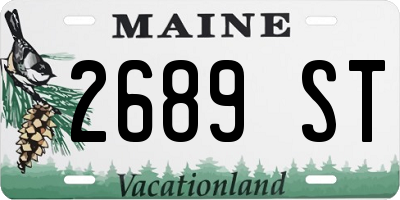 ME license plate 2689ST
