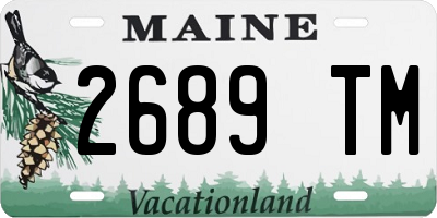ME license plate 2689TM