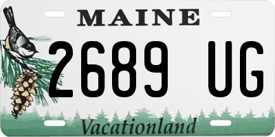 ME license plate 2689UG