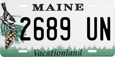 ME license plate 2689UN