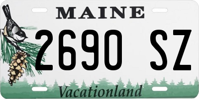 ME license plate 2690SZ