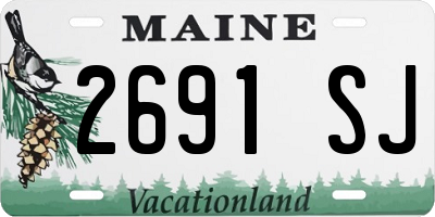 ME license plate 2691SJ