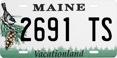 ME license plate 2691TS