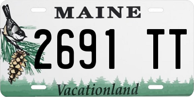 ME license plate 2691TT