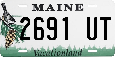 ME license plate 2691UT