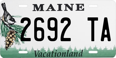 ME license plate 2692TA