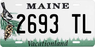 ME license plate 2693TL