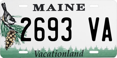 ME license plate 2693VA