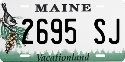 ME license plate 2695SJ