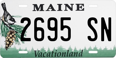ME license plate 2695SN