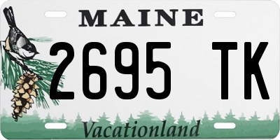 ME license plate 2695TK