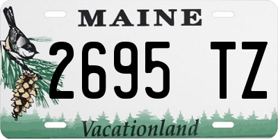 ME license plate 2695TZ