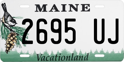 ME license plate 2695UJ