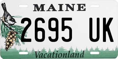 ME license plate 2695UK